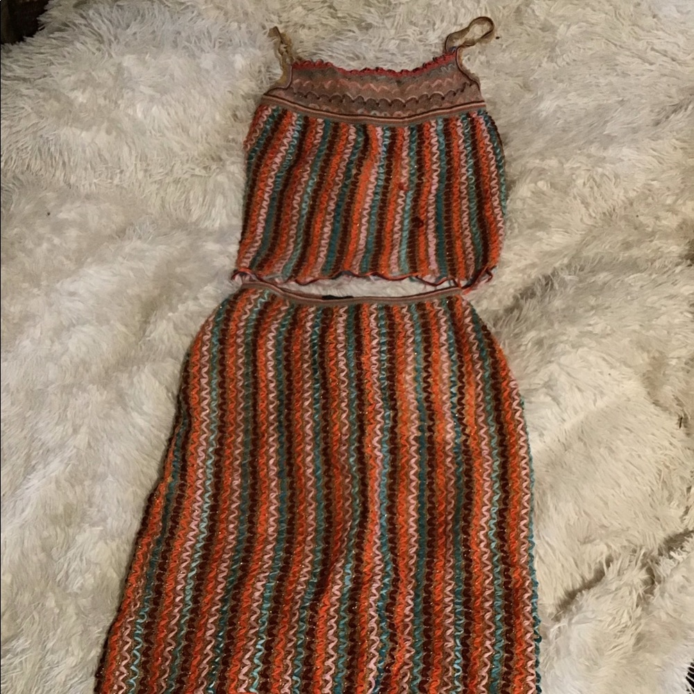 Christian lacroix 2 piece skirt set